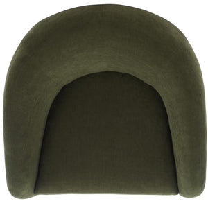 Kiana Modern Accent Chair - Elegant Tub Design with Angled Base for Chic Sophistication in Any Space