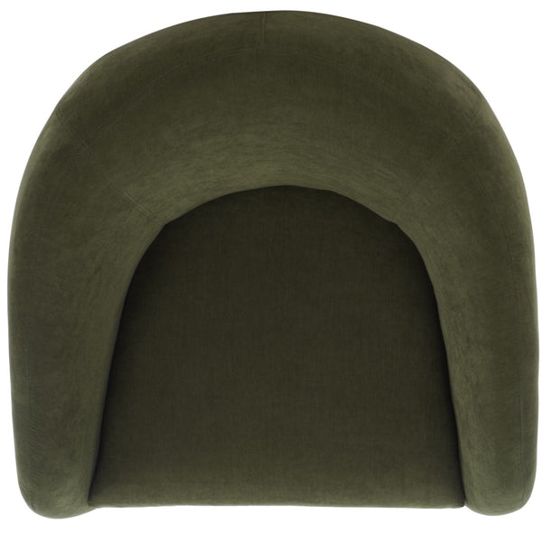 Kiana Modern Accent Chair - Elegant Tub Design with Angled Base for Chic Sophistication in Any Space