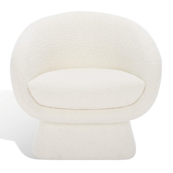 Kiana Modern Accent Chair - Elegant Tub Design with Angled Base for Chic Sophistication in Any Space