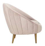 Razia Channel Tufted Tub Chair