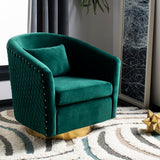 Clara Quilted Swivel Tub Chair