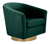 Clara Quilted Swivel Tub Chair