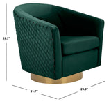 Clara Quilted Swivel Tub Chair