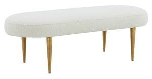 Safavieh Corinne Velvet Oval Bench SFV4704G