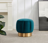 Safavieh Maxine Channel Tufted Ottoman Petrol SFV4707H