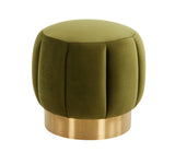 Safavieh Maxine Channel Tufted Ottoman Olive Green SFV4707J