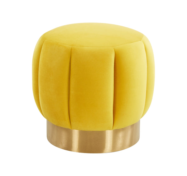 Safavieh Maxine Channel Tufted Ottoman Marigold SFV4707L