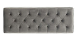 Tourmaline Glamorous Velvet Bench with Crystal Acrylic Legs - Stylish Seating for Any Space