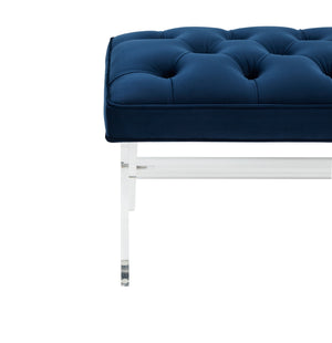 Safavieh Tourmaline Tufted Acrylic Bench Navy SFV4722B