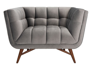 Onyx Mid-Century Tufted Club Chair