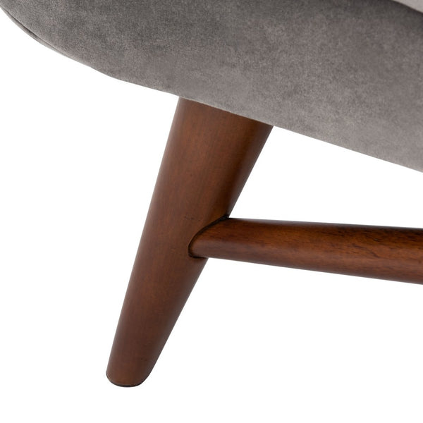 Onyx Luxurious Mid-Century Tufted Velvet Sofa in Slate Grey - Stylish Comfort for Chic Spaces