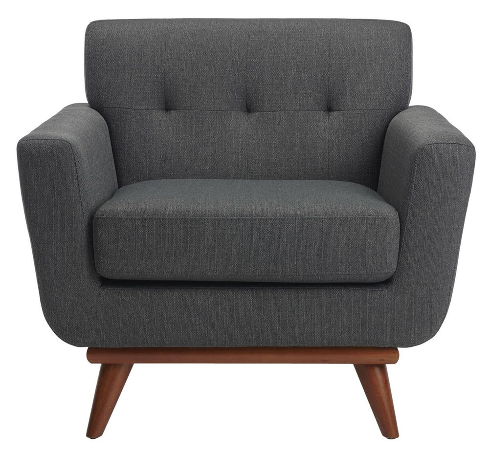Opal Linen Tufted Arm Chair - Stylish Mid-Century Accent Chair with Elegant Design and Comfort