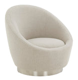 Safavieh Pippa Faux Lamb Wool Swivel Chair SFV4728B