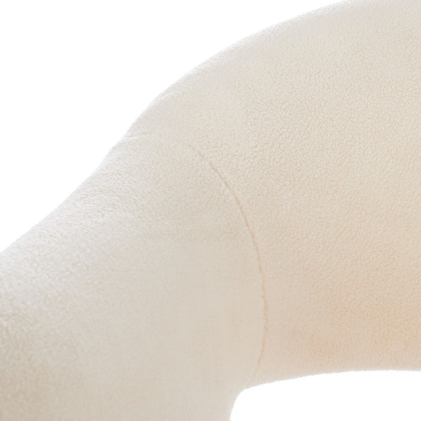 Quartz Swivel Accent Chair in Dusty Rose Velvet – Modern Design with Stunning Geometric Back Cut-Out