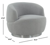 Safavieh Flynn Faux Lamb Wool Swivel Chair SFV4739C