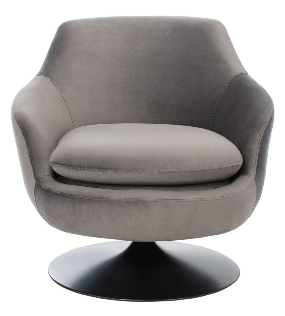 Citine Citrine Velvet Swivel Accent Chair - Elegant Light Blue Design for Luxurious Living Spaces