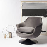 Citine Velvet Swivel Accent Chair