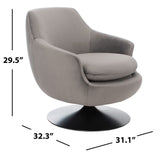 Citine Velvet Swivel Accent Chair