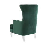 Safavieh Geode Modern Wingback Chair SFV4745E Forest Green