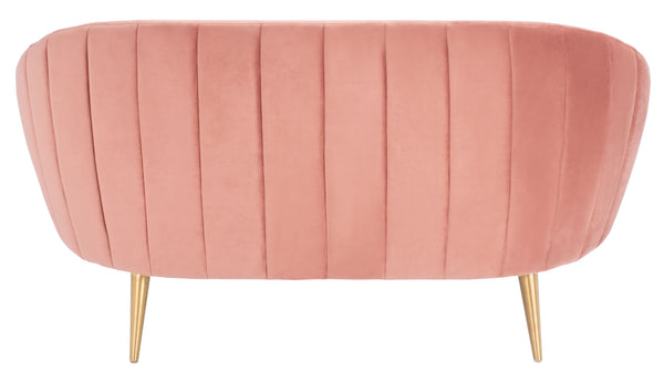 Razia Channel Tufted Tub Loveseat