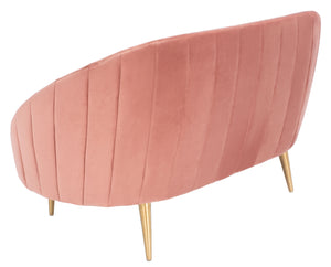 Razia Channel Tufted Tub Loveseat