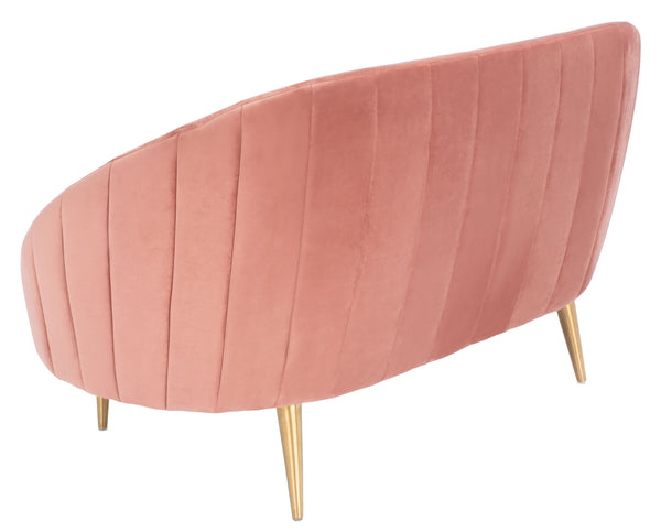 Razia Channel Tufted Tub Loveseat