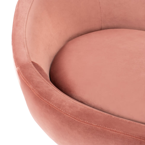Razia Channel Tufted Tub Loveseat