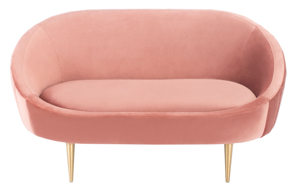 Razia Channel Tufted Tub Loveseat