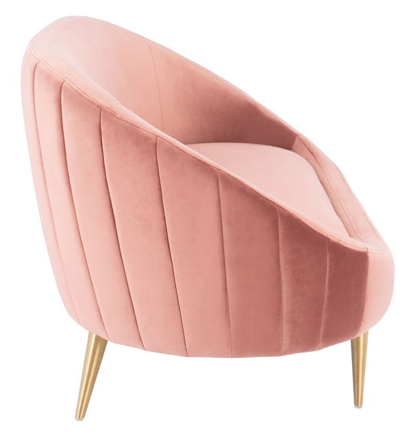 Razia Channel Tufted Tub Loveseat