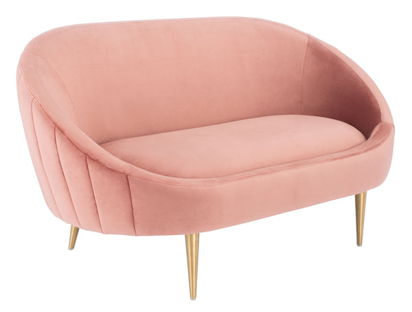 Razia Channel Tufted Tub Loveseat