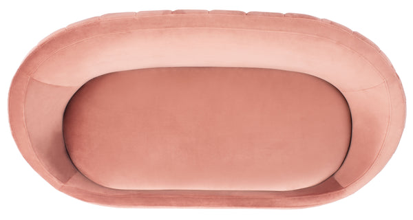 Razia Channel Tufted Tub Loveseat