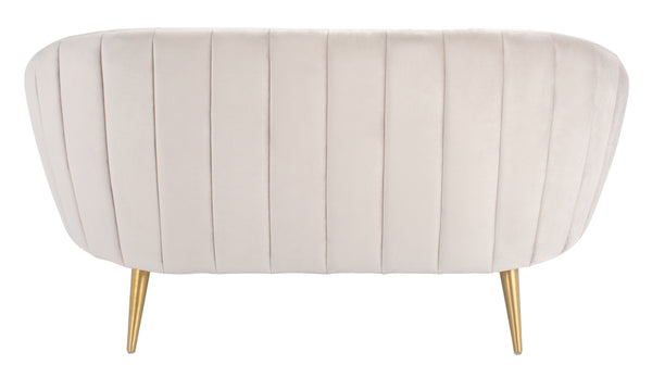 Razia Channel Tufted Tub Loveseat