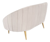 Razia Channel Tufted Tub Loveseat