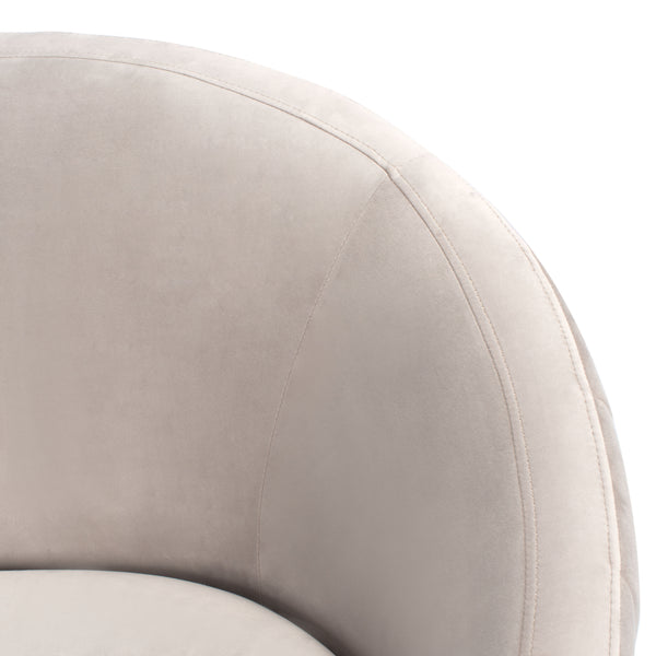 Razia Channel Tufted Tub Loveseat