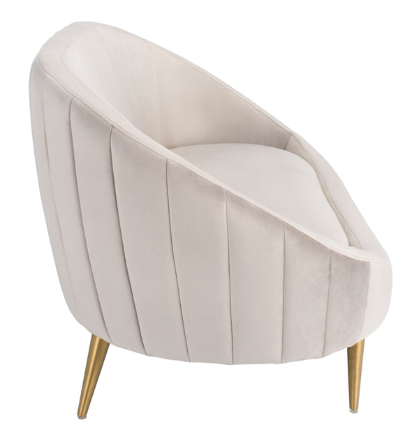 Razia Channel Tufted Tub Loveseat