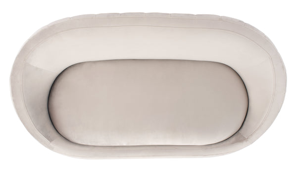 Razia Channel Tufted Tub Loveseat