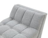 Damian Tufted Bench Light Grey