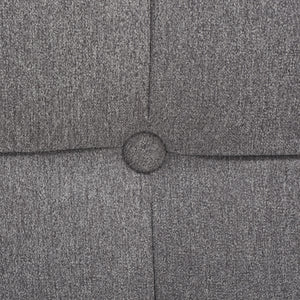 Damian Tufted Bench Light Grey