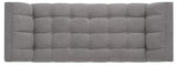 Damian Tufted Bench Light Grey