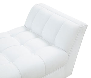 Damian Tufted Bench White