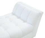 Damian Tufted Bench White