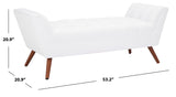 Damian Tufted Bench White