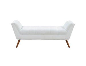 Damian Tufted Bench White