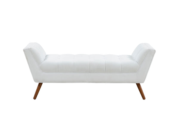 Damian Tufted Bench White