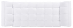 Damian Tufted Bench White