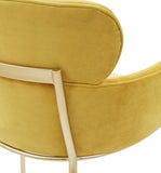 Safavieh Charlize Velvet Counter Stool Yellow / Gold SFV4756C