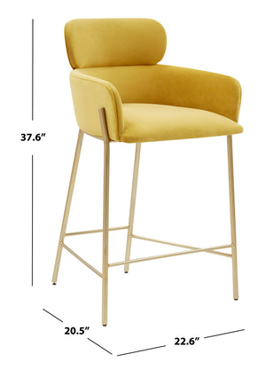 Charlize Velvet Counter Stool