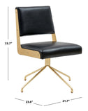 Safavieh Emmeline Swivel Office Chair Black / Gold SFV4758A