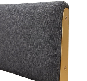 Safavieh Emmeline Swivel Office Chair Slate Grey / Gold SFV4758B