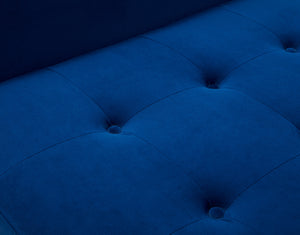 Safavieh Francine Upholstered Bench Navy Wood / Fabric / Foam / Metal SFV4759A